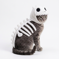 Kostium szkieletu dinozaura dla kota na Halloween